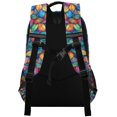 thumbnail image 3 of FORMRS Kids School Backpack Elementary Student Unisex Travel Bookbag with Reflective Stripes, Vibrant Art Leaves Pattern, 3 of 7