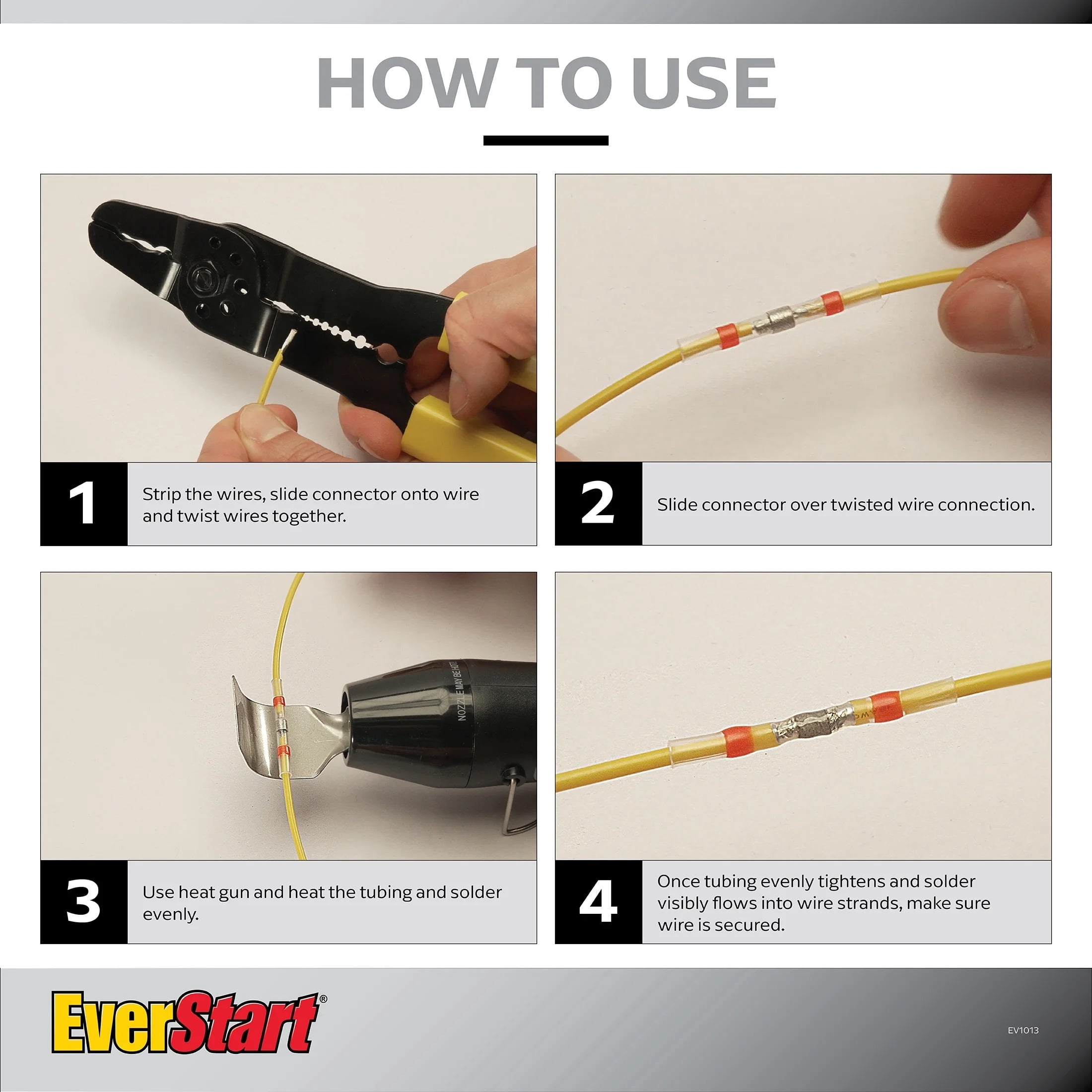 EverStart 20-Piece 22-16GA Solder Seal Wire Connectors, Red, Heat Shrink