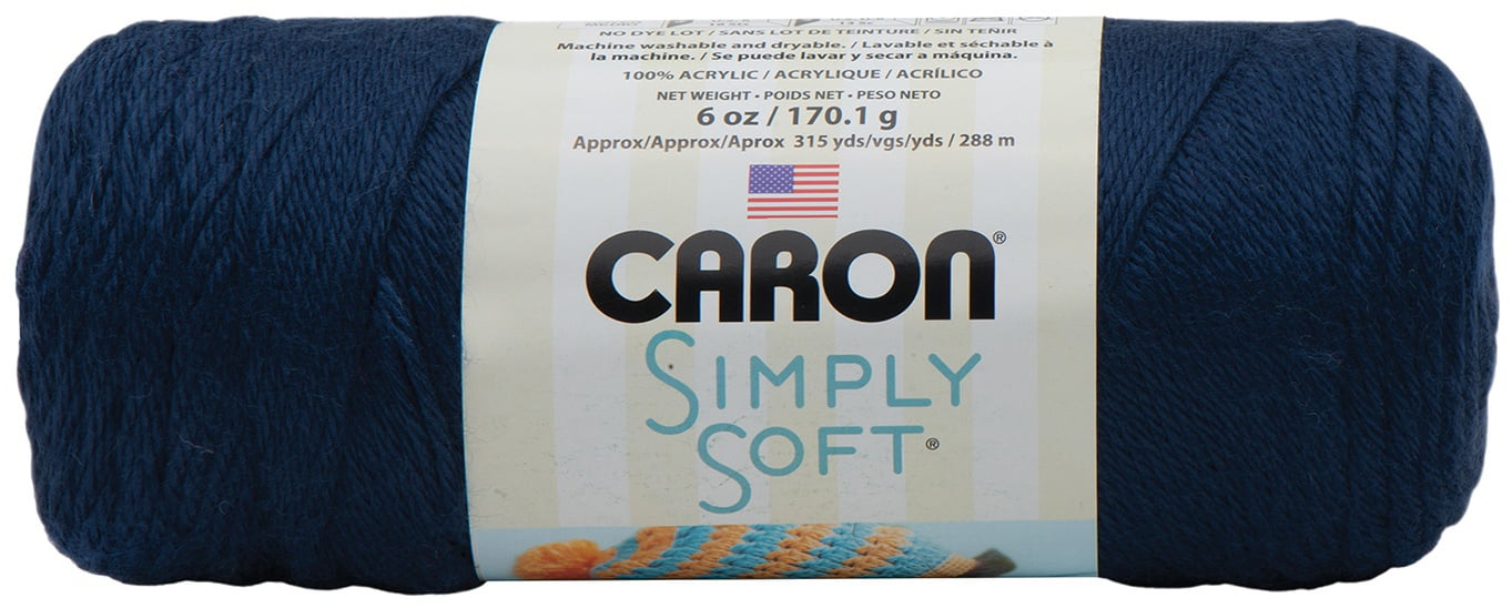 Caron Simply Soft Solids Yarn-Dark Country Blue, Multipack Of 3