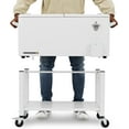 thumbnail image 4 of Permasteel 80-Qt Rolling Outdoor Cooler with Removable Basin, PS-223-WT, White, 4 of 17