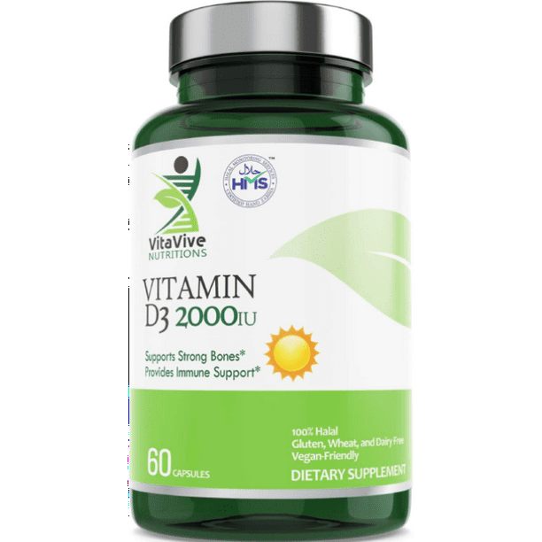 VitaVive Nutritions Halal Vitamin D3 (2000 IU)