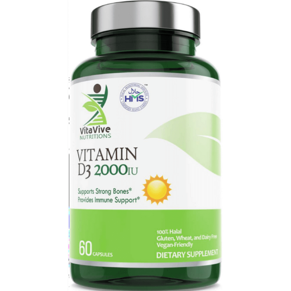 VitaVive Nutritions Halal Vitamin D3 (2000 IU)
