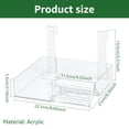 thumbnail image 7 of Threns Turtle Basking Platform for Aquatic Turtles Acrylic Floating Turtle Dock Height Adjustable Turtle Tank Platform 8.86×8.27×2.17 Inches, 7 of 7