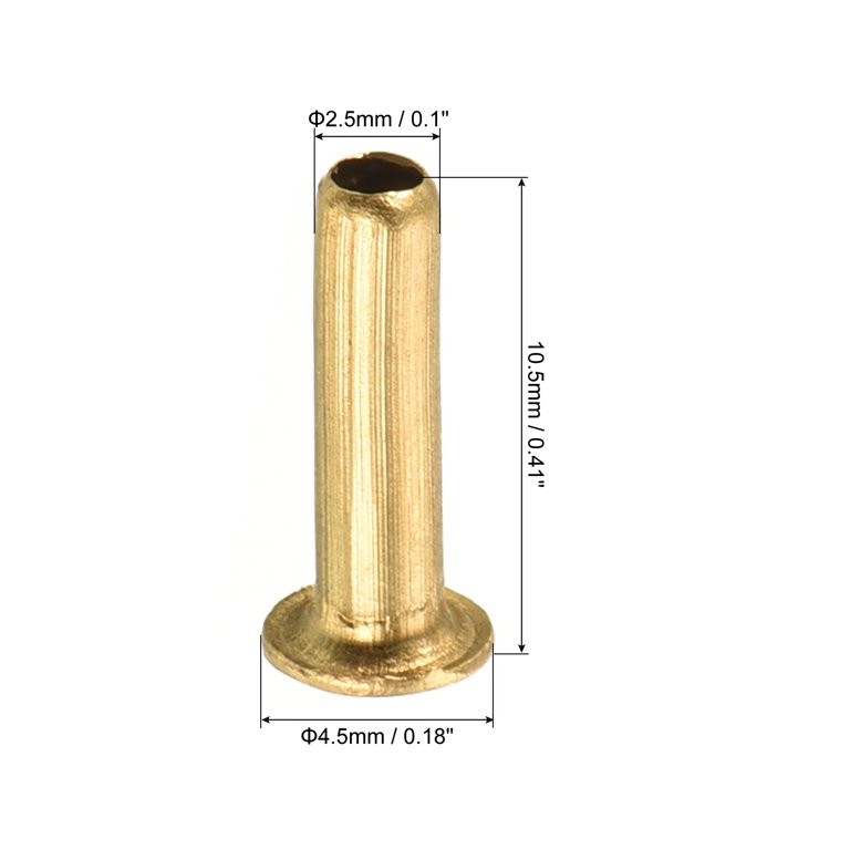 Uxcell 2.5mm ID 4.5mm OD Tube Brass Compression Fittings, 5 Pack Insert  Sleeve Fitting