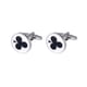 thumbnail image 1 of Traje de póquer Cufflinks para hombre, aleación, 1,7 cm, 11 g, negro, 1 of 1