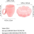 thumbnail image 1 of Juego de tazas de café de cerámica con diseño floral elegante SHAOSZC - Regalo elegante y perfecto para los amantes del café - Ideal para té, café con leche y leche de vidrio - Taza de espresso de, 1 of 8