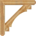 thumbnail image 3 of Ekena Millwork 6"W x 46"D x 46"H Merced Craftsman Rough Sawn Bracket, Western Red Cedar, 3 of 4