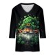 thumbnail image 5 of TaTaai Women's Modern Irish Blouse V-Neck 3/4 Sleeve St. Patrick's Day Printed T-Shirt Loose Fit Casual Spring Holiday Celebration Gift, 5 of 5