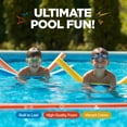 thumbnail image 2 of Tubos de espuma Pool Noodles Play22, paquete de 6, suaves y grandes, arcoíris, 2 of 9
