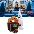 thumbnail image 1 of Decoración Inflable De Fantasma Empujando Un Carrito De Calabaza Para Exteriores Con Luces LED, Impermeable, Para Parques, Zoológicos Y, 1 of 7