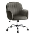 thumbnail image 4 of Furniture of America Chaise de Bureau Réglable en Tissu Allenton, Brun, 4 of 6