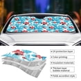 thumbnail image 4 of Kdxio Hawaiian Style Print Front Windshield Sun Shade,Folding Auto Sunshade for Car Truck SUV-, 4 of 7