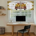 thumbnail image 5 of Sunflower Truck Tier Curtains 24 Inch Length, Summer Botanical Elegant Pastoral Floral Wooden Cafe Short Curtains for Bathroom Sink, Small Kitchen Curtain Light Filtering Drapes 2 Panels 27.5"Wx24"L, 5 of 8