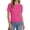 Pink, variant on Sundazz Short Sleeve Sweater for Women Crew Neck Cable Knit Sweater Tops Dressy Cute Blouses,XS-XL
