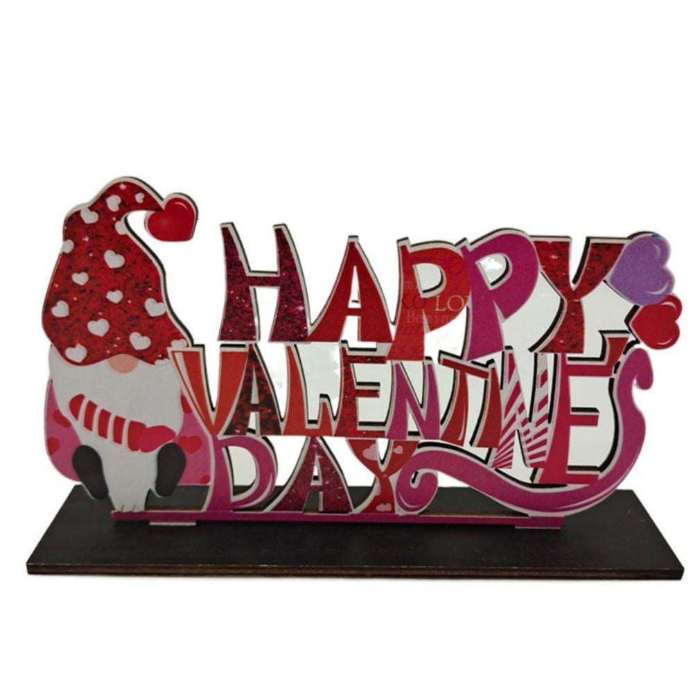 Valentine\'s Day Engraved Heart Sign, Home Decorations Ornament ...