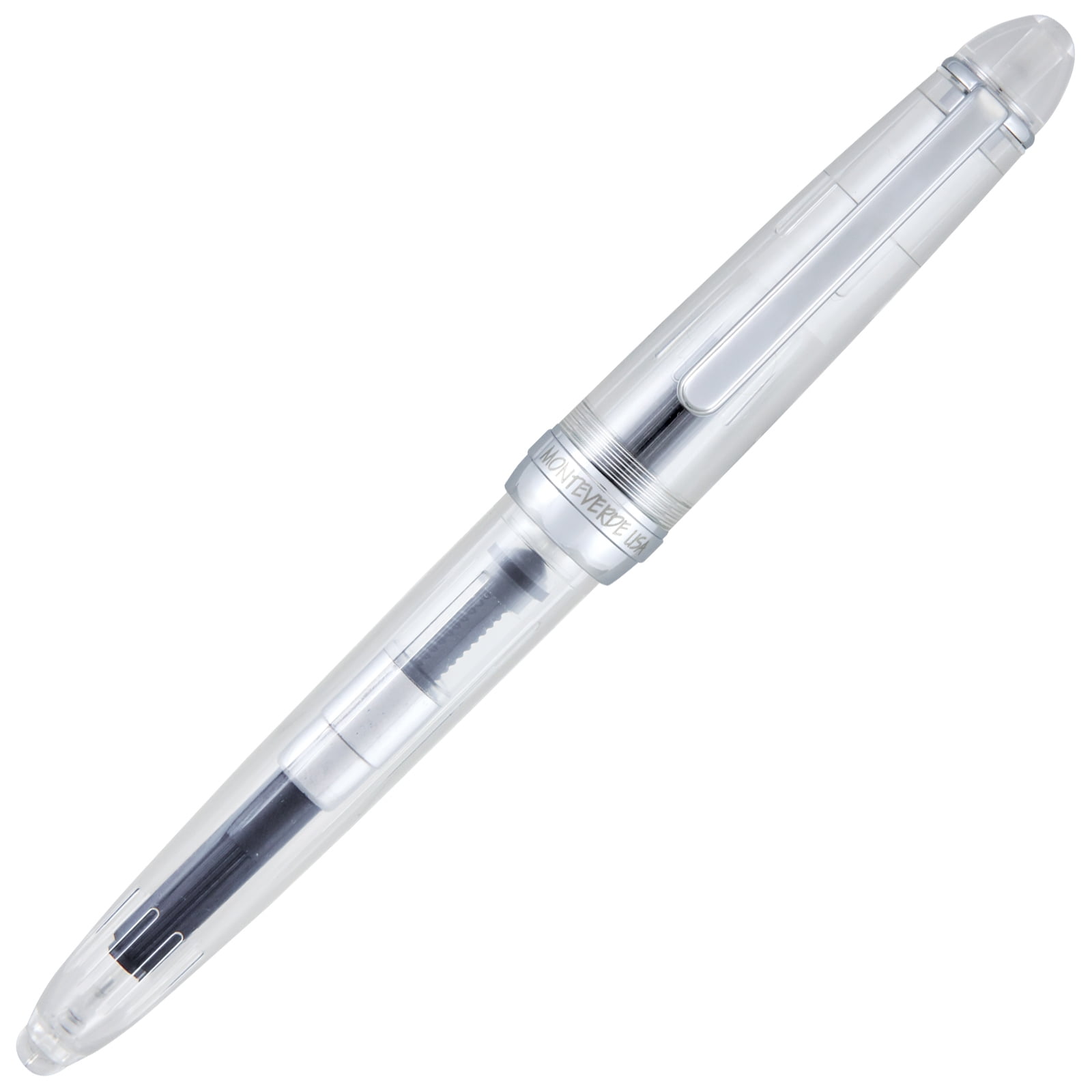 Monteverde Monza 3 Set Crystal Clear Fountain Pen - Clear