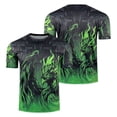 thumbnail image 2 of Zimjoy 2026 Mexico Soccer Jersey for Men Crew Neck Short Sleeve Aztec Calendar Graphic Short Sleeve Fan Shirt for Game Day Travel Streetwear and Casual Wear Green XS, 2 of 9