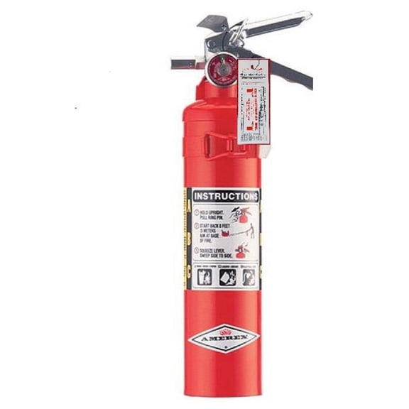 Amerex B417T, 2.5lb ABC Dry Chemical Class, Fire Extinguisher, W-Vehicle / Bracket