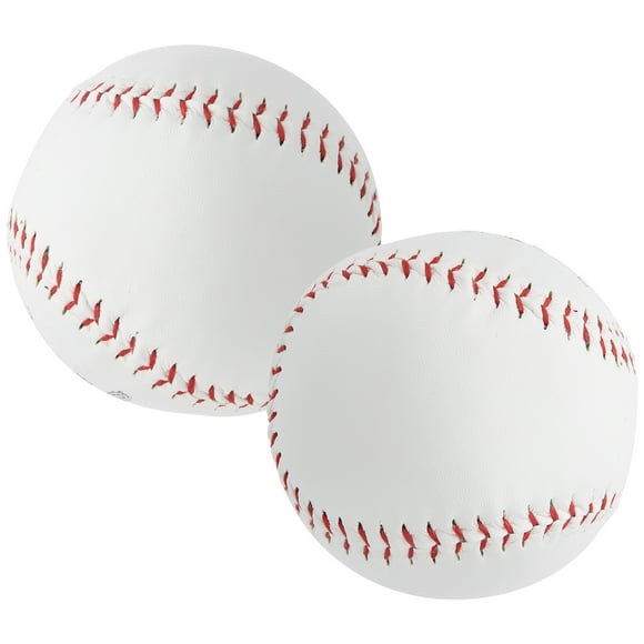 Balle de Softball, Pratique du Baseball, Résistante à l'Usure 12 Pouces 2 Pcs Couture à la Main pour Entraînement de Softball