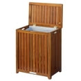 thumbnail image 3 of Oceanstar Solid Wood Spa Hamper, Brown Color, Age Group Adult, 20 L x 13.25 W x 24.75 H inches, 3 of 7