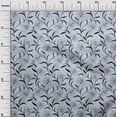 thumbnail image 3 of oneOone Polyester Spandex Medium Blue Fabric Floral Retro Fabric For Sewing Printed Craft Fabric By The Yard 56 Inch Wide, 3 of 5