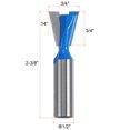 thumbnail image 2 of Uxcell 1/2" Shank 3/4" Dia Tungsten Carbide Dovetail Joint Bit Dovetail Router Bit for Wood, 2 of 6