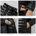 thumbnail image 5 of Men’s Lightweight Down Jacket Water Resistant Puffer Insulated Warm Winter Coat with Pockets, 5 of 6