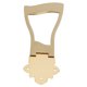 thumbnail image 2 of Puente de guitarra cromado para Archtop Jazz Hollow Accesorios para Instrumentos Musicales, 2 of 8