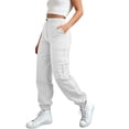 thumbnail image 4 of Sweatpants Women Cargo Pants for Women High Waisted Hiking Pants Baggy Stretchy Wide Leg Streetwear with 6, 4 of 6