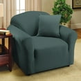 thumbnail image 2 of Collections Etc Jersey Stretch Slipcover Furniture Protector, Grey, Chair, 2 of 5