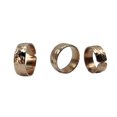 Set of 3 Hand Pure Copper Rings. Made with 100 Pure Raw