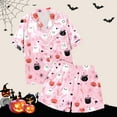 thumbnail image 6 of Lounge Sets for Women – Trendy 2 Piece Relaxing Days Travel Moments Comfortable Pajama For Halloween Stylish Round Neck Design With Decorative Pattern Fall And Winter Seasons Versatile Casual Wear, 6 of 7
