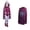 Purple, variant on HTQWLP Halloween Superhero Fancy Dress Costumes, Superhero Onesie Cosplay Outfits with Cloak & Masks, One-Piece Superhero Jumpsuit, Halloween Party Dress up Performance Costume for Girls, Pink/XS