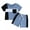 Blue, variant on Bagilaanoe 2pcs Toddler Baby Boy Shorts Set Contrast Color Short Sleeve T Shirt Tops + Shorts 6M 12M 18M 24M 3T 4T Kids Casual Summer Clothes