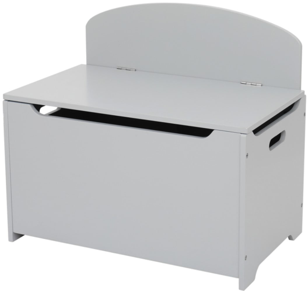 O'force Wooden Toy Box and Storage Chest, Entryway Bench with 2 Safety