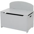 thumbnail image 1 of O'force Wooden Toy Box and Storage Chest, Entryway Bench with 2 Safety Hinges, Gray Color, 1 of 7