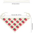 thumbnail image 2 of 2Pcs Crochet Bandana Head Kerchief Knitted Hair Scarves Crochet Hair Kerchief Tie Bcak Headwrap Floral, 2 of 5