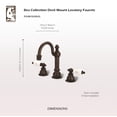 thumbnail image 4 of Water Creation 8.25" Lever Handles Brass Faucet in Brown/Bronze, 4 of 6