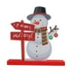 thumbnail image 2 of Decoración de mesa navideña, letrero de madera, centro de mesa, adorno navideño para escritorio, oficina, suministros para fiestas, decoración del Muñeco de nieve BLESIY Letrero de mesa, 2 of 8