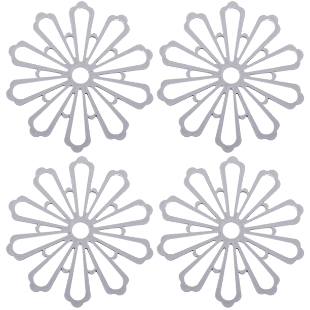 Extra Thick Silicone Trivet Mat Set For Hot Dishes,Pots and Pans, Kitchen Hot Pads for