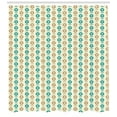 thumbnail image 3 of Brown and Blue Shower Curtain, Abstract Daisy Flowers Nostalgic Simple Graphic Motifs Garden, Fabric Bathroom Set with Hooks, 69W X 70L Inches, Ivory Teal and Pale Brown, by Ambesonne, 3 of 3