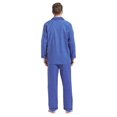 thumbnail image 3 of Amaxer Mens Cotton Flannel Pajama Set, Long Sleeve Button‑Down Top & Elastic Waist Long Pants, Breathable Sleep Loungewear, Size XXL, 3 of 6