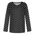 Womens Fall Tops Floral Print TShirts Long Sleeve V Neck Tunic Tops