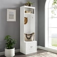 thumbnail image 2 of Crosley Furniture Harper Particle Board Wood Hall Tree in White, 2 of 13