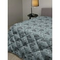 thumbnail image 2 of Cartoon Down Alternative Comforter, Night Time Dreams Theme Along Moon Clouds Sleeping Hearts Sky Trees, Microfiber Quilt for All Season, 5 Sizes, Purple Grey Pale Yellow, by Ambesonne, 2 of 3