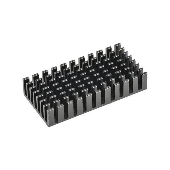 10x50x25mm Black Aluminum Heatsink Thermal Adhesive Cooler for Cooling 3D Printers
