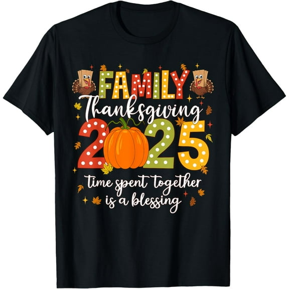 Family Thanksgiving 2025 Thanksgiving Crew Turkey Matching T-Shirt