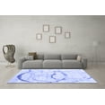 thumbnail image 3 of Ahgly Company Indoor Round Abstract Blue Contemporary Area Rugs, 6' Round, 3 of 4