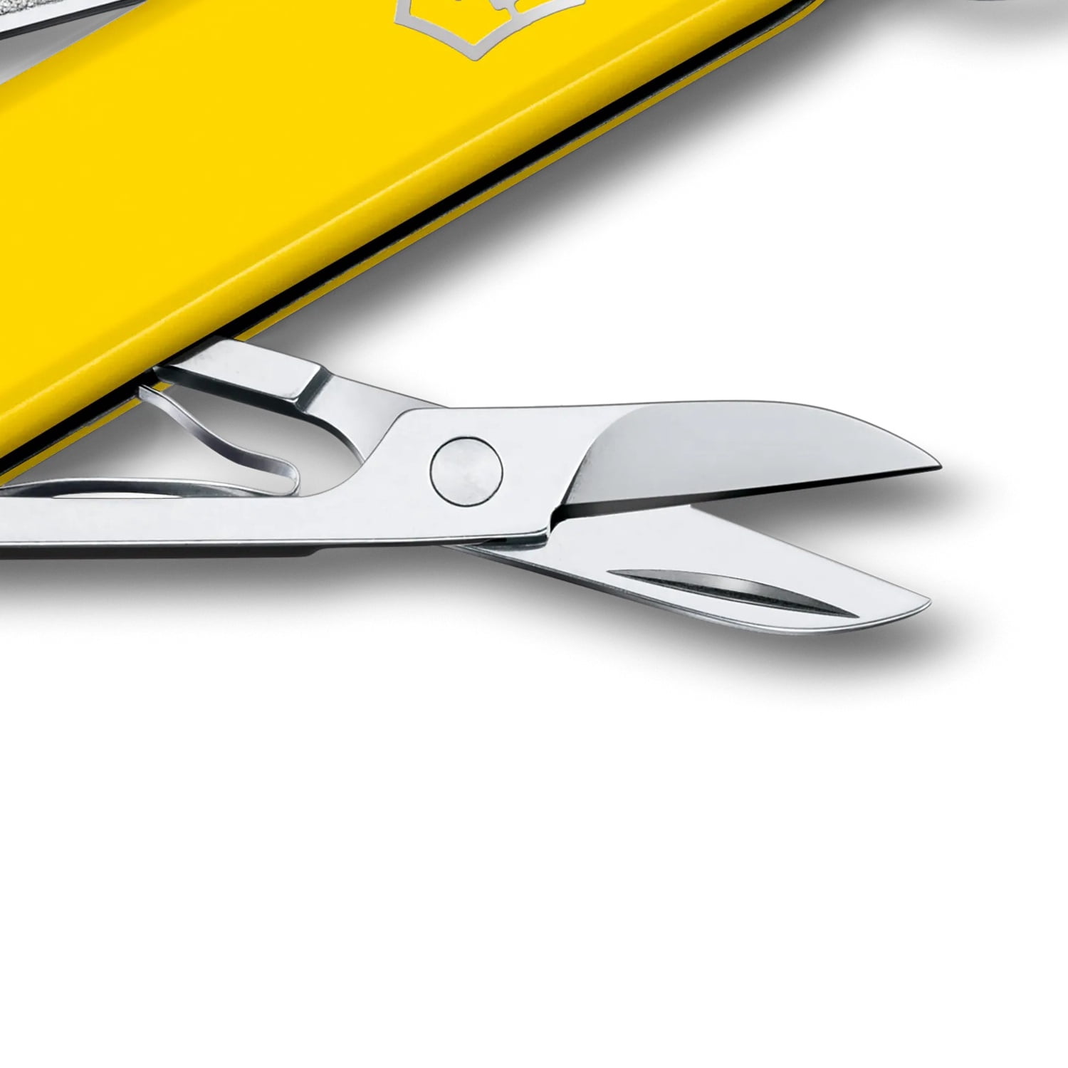 Victorinox Classic SD Swiss Army Knife, Compact, 7 Functions, Swiss Made Pocket Knife with Small Blade, Screwdriver and Key Ring - Yellow, Blister