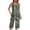 Army Green, variant on CLOISE Womens Pjs Sets Two Piece Casual Tank Top Sleepwear Shirts and Cozy Capri Pants PJ Set Comfy Flower Print Fashion Night Clothes